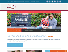 Tablet Screenshot of adoptionstar.com
